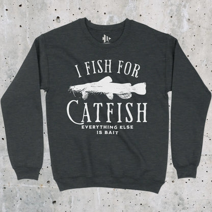 Dark Heather, I Fish For Catfish Sweatshirt – fish-room