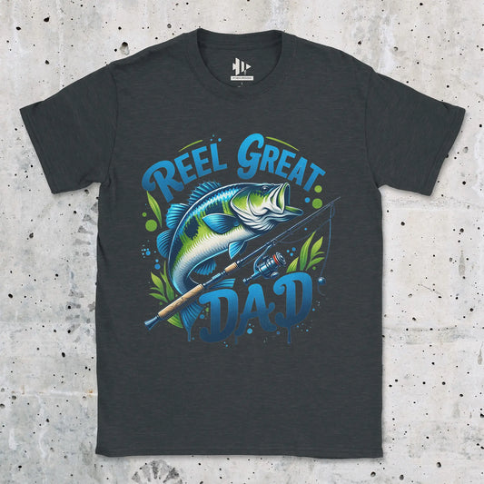 Dark Heather, Reel Great Dad  Tee – fish-room