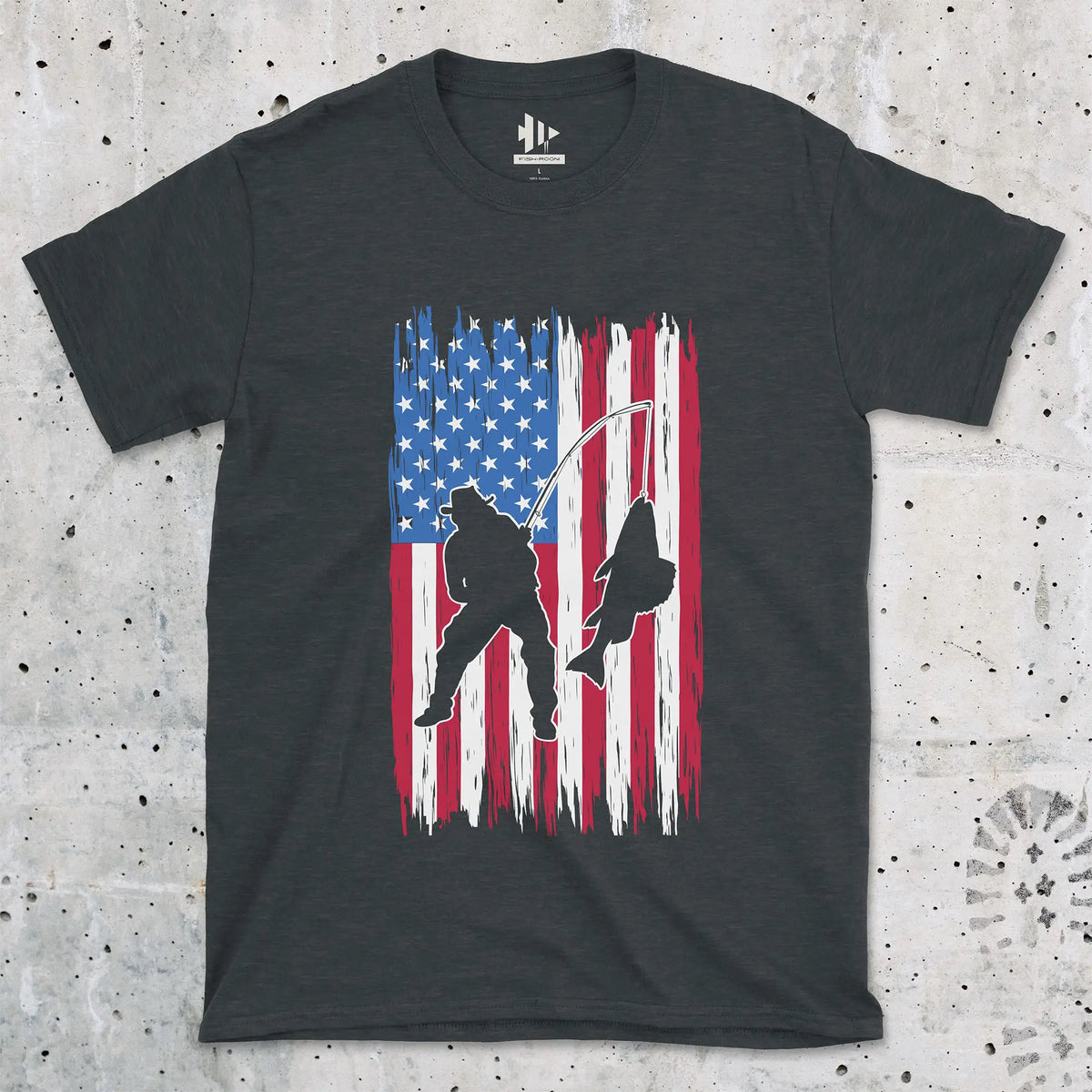 Dark Heather, Fishing USA Tee – fish-room