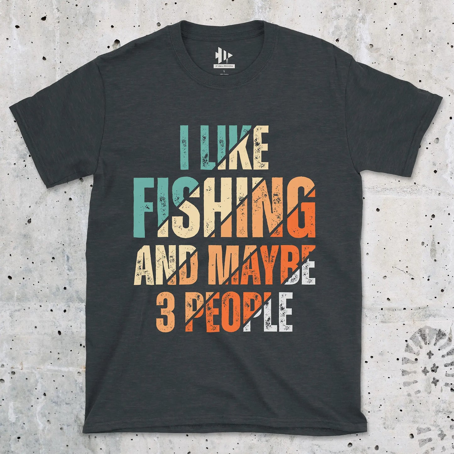 Dark Heather, I Like Fishing and Maybe 3 People  Tee – fish-room