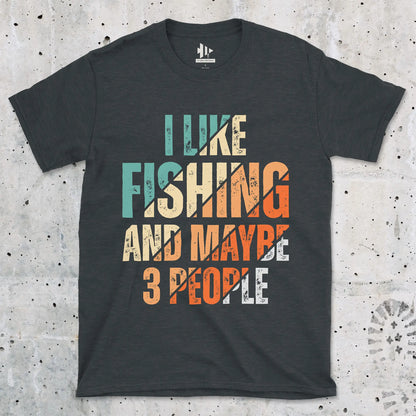 Dark Heather, I Like Fishing and Maybe 3 People  Tee – fish-room