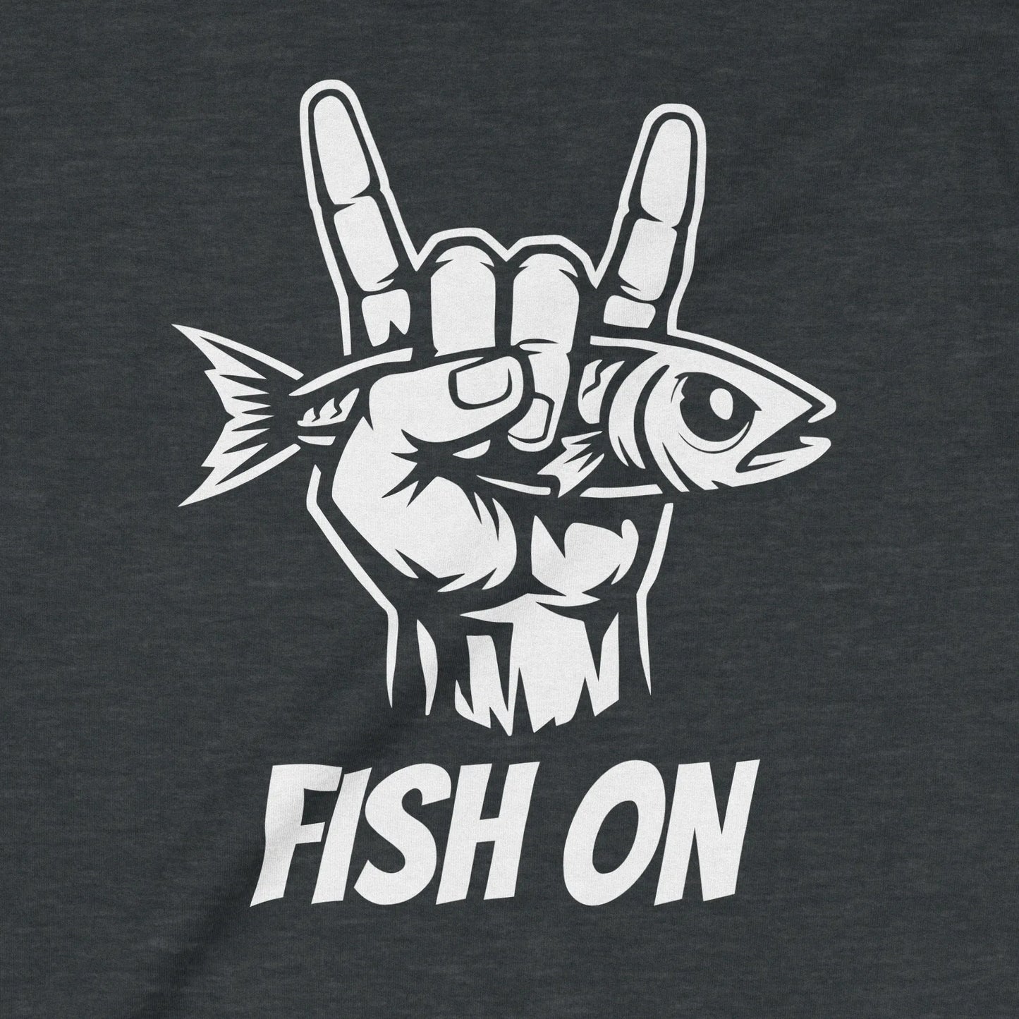 Dark Heather, Fish On Sweatshirt – fish-room