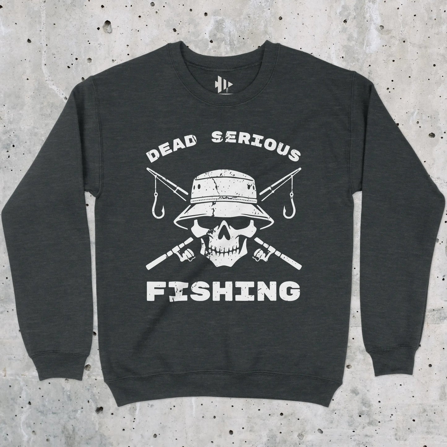 Dark Heather, Dead Serious Fishing Sweatshirt – fish-room