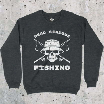 Dark Heather, Dead Serious Fishing Sweatshirt – fish-room