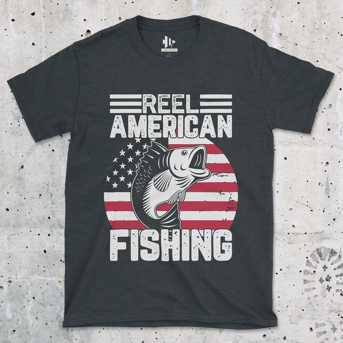 Dark Heather, Reel American Fishing Tee – fish-room