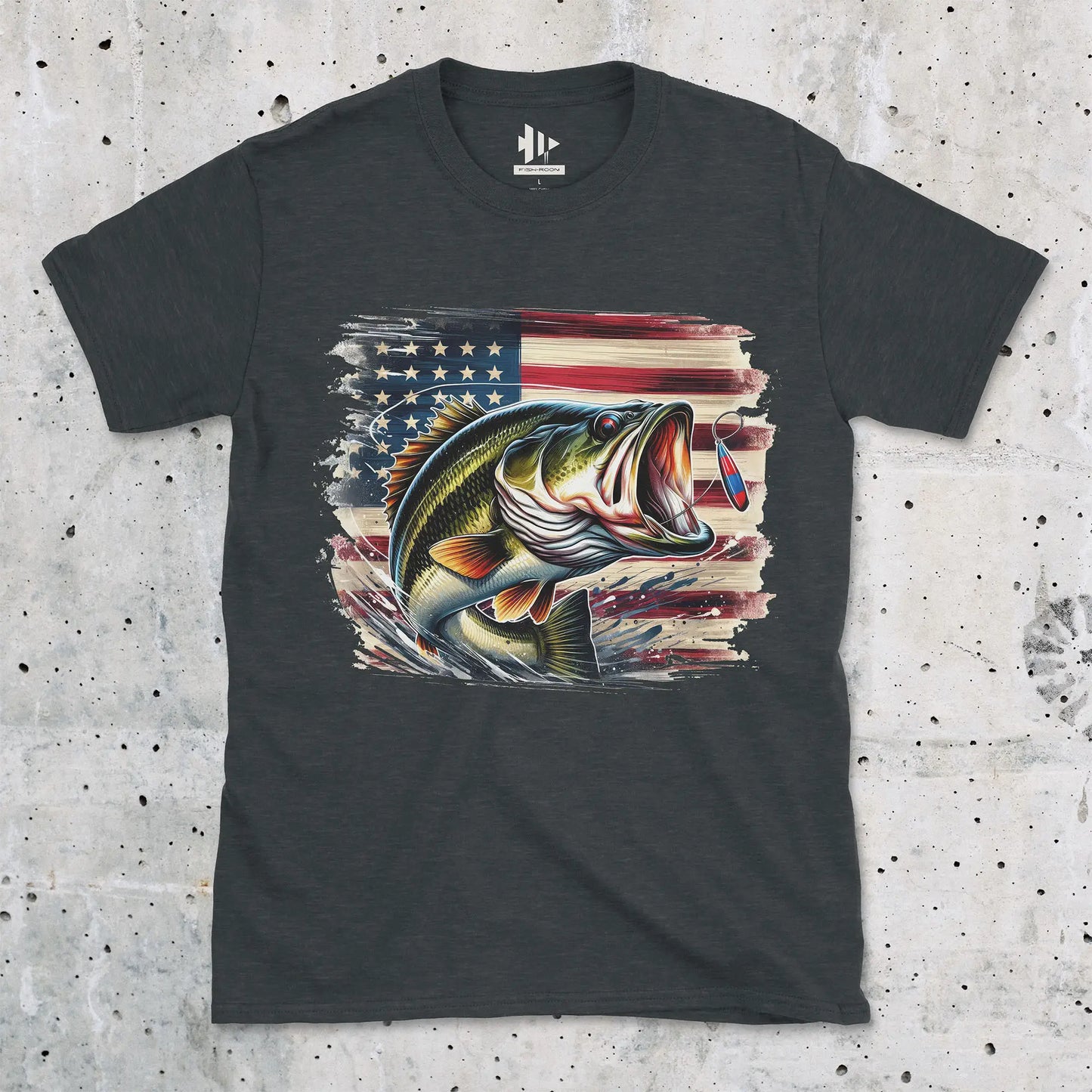 American Bass Tee Dark Heather T-Shirt
