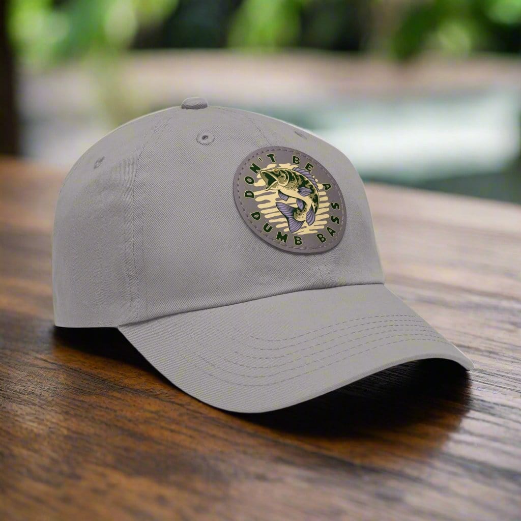 fish-room llc Hats Grey / Grey patch / Circle / One size Don't be a Dumb Bass Dad Hat