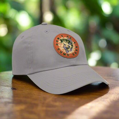 fish-room llc Hats Grey / Light Brown patch / Circle / One size Don't be a Dumb Bass Dad Hat