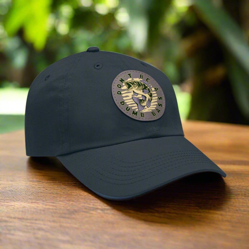 fish-room llc Hats Navy / Grey patch / Circle / One size Don't be a Dumb Bass Dad Hat