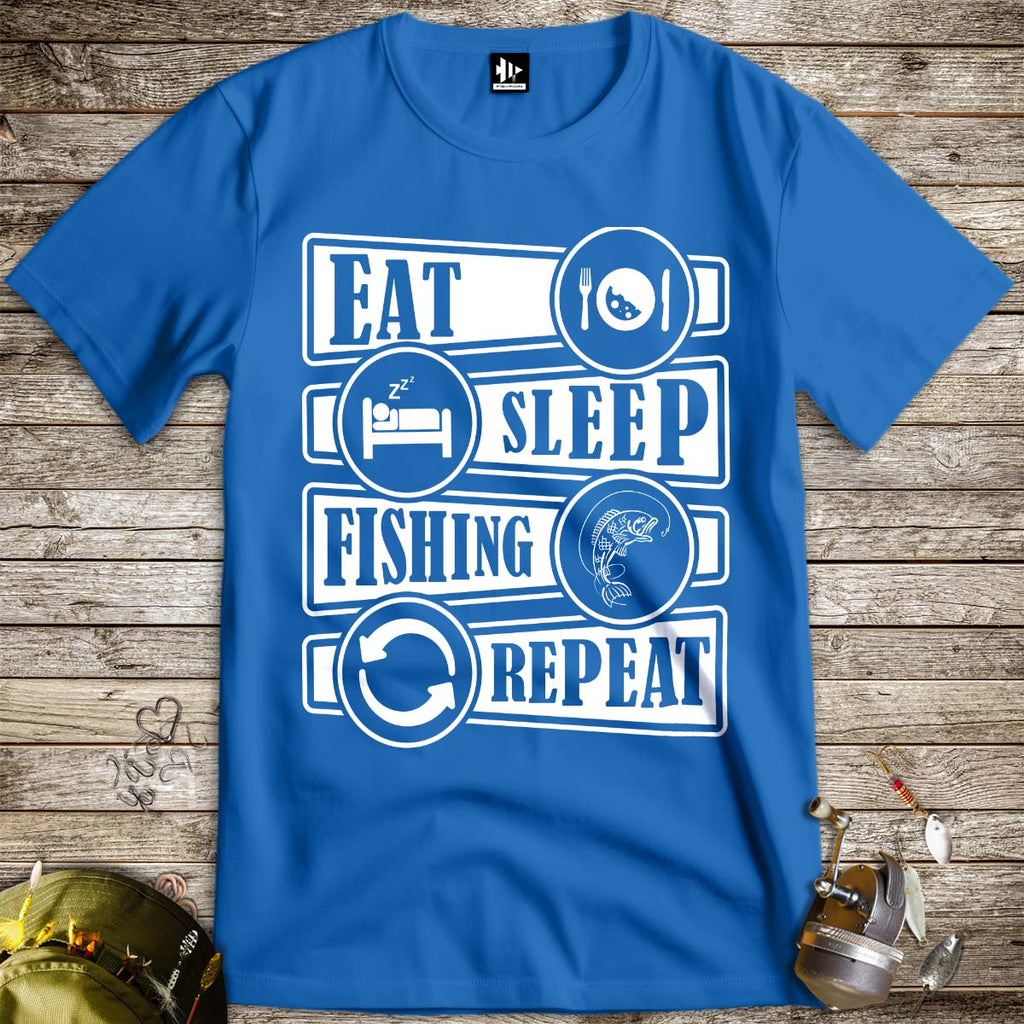 Eat Sleep Fishing Repeat Tee - FISH - ROOM LLC