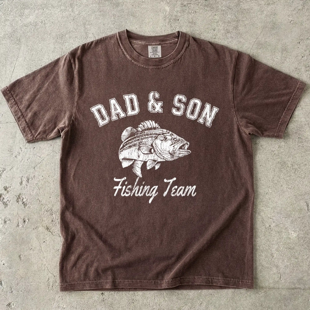 Dad and Son Fishing Team Tee