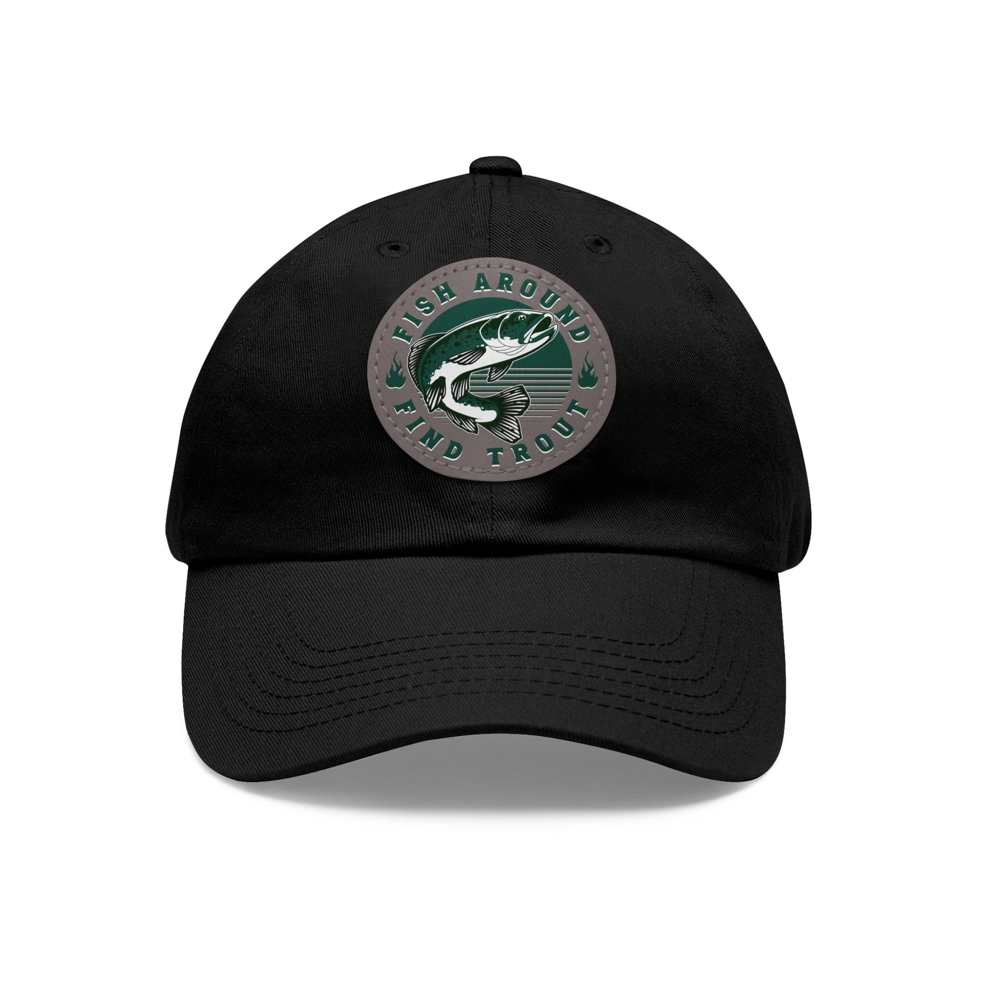 fish-room llc Hats Fish Around find Trout Dad Hat