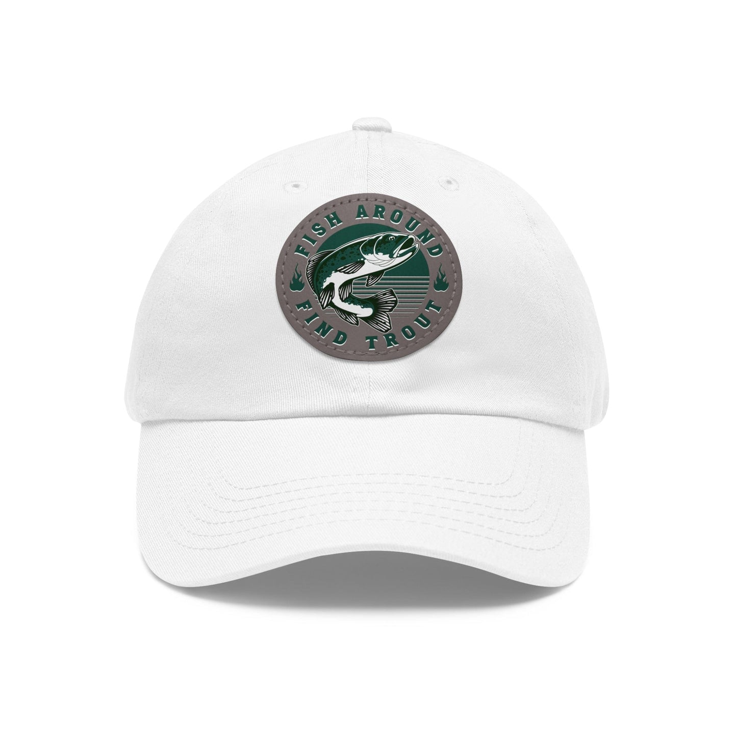 fish-room llc Hats Fish Around find Trout Dad Hat