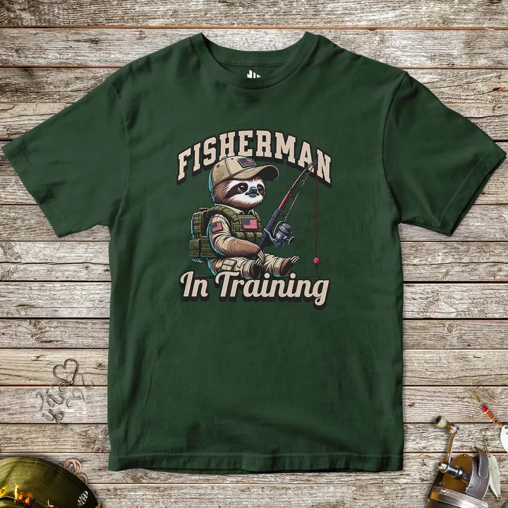 Fisherman in Training Tee for Kids - FISH - ROOM LLC