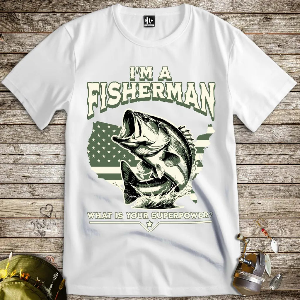 Fisherman Superpower Tee - FISH - ROOM LLC
