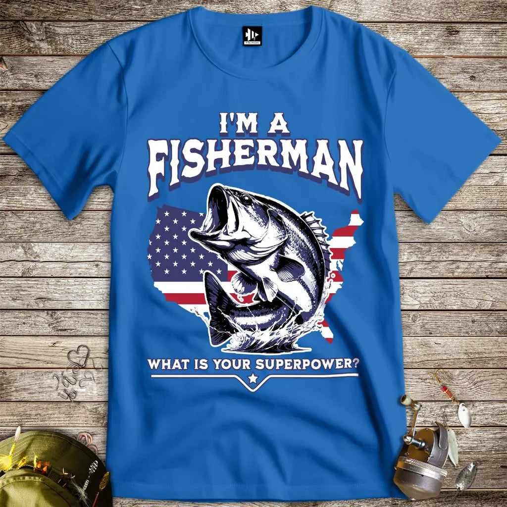 Fisherman Superpower Tee - FISH - ROOM LLC