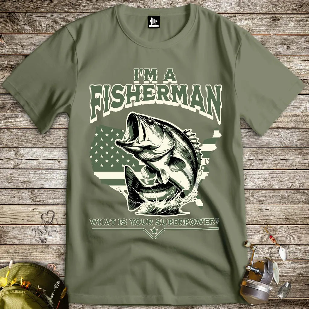 Fisherman Superpower Tee - FISH - ROOM LLC