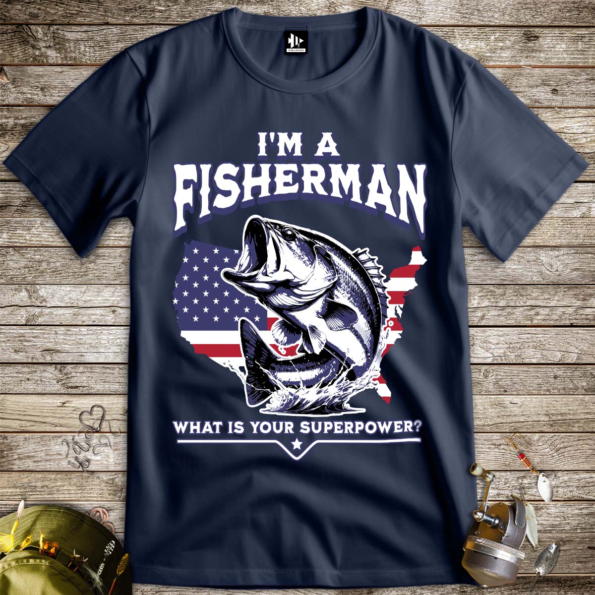 Fisherman Superpower Tee - FISH - ROOM LLC