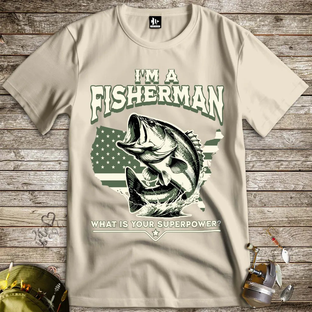 Fisherman Superpower Tee - FISH - ROOM LLC