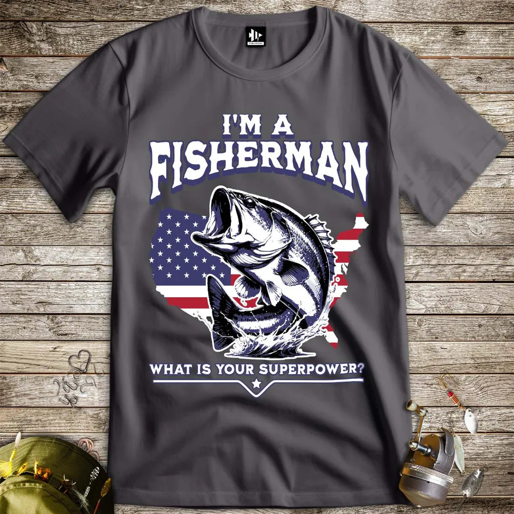 Fisherman Superpower Tee - FISH - ROOM LLC