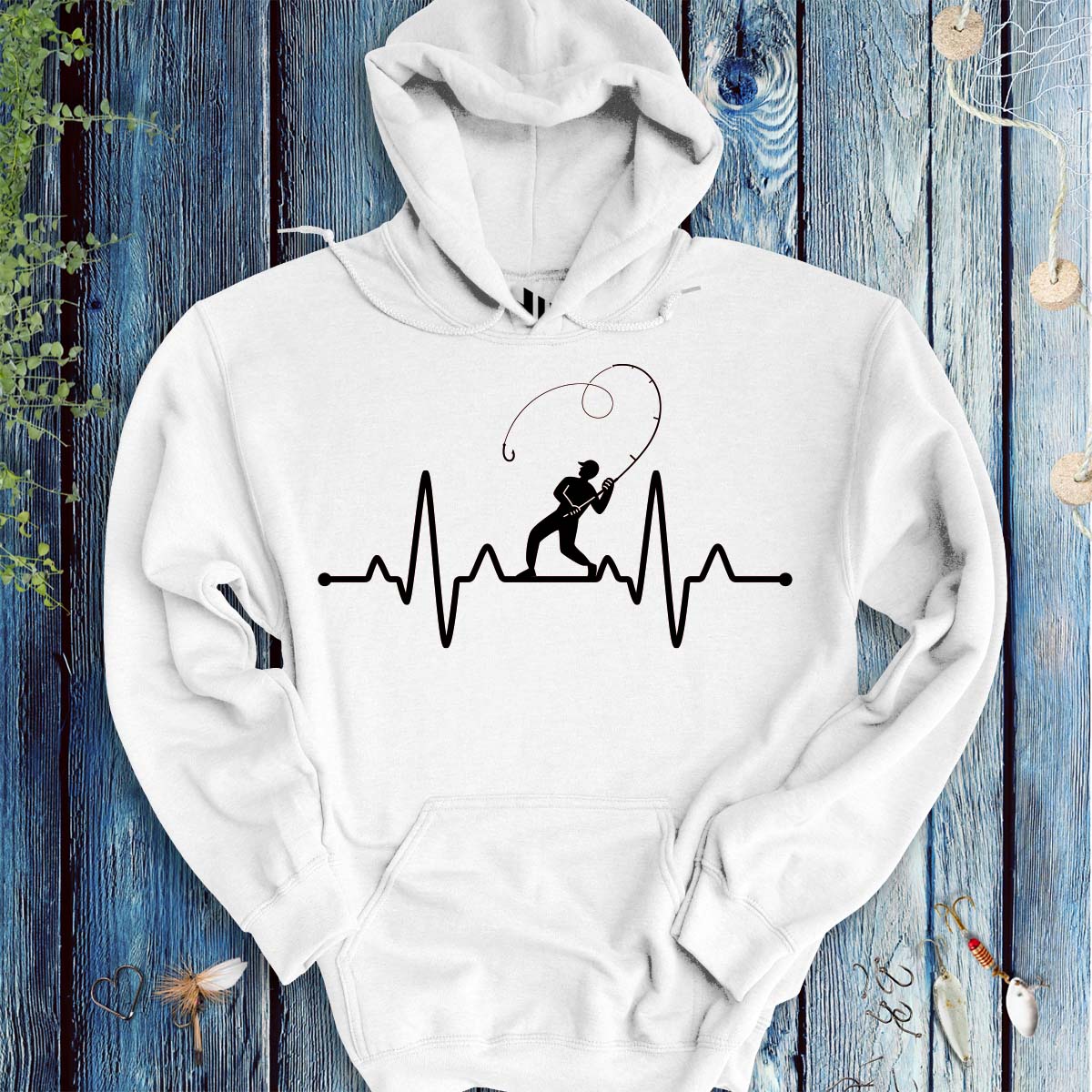 Fisherman's Heart Line Hoodie - FISH - ROOM LLC
