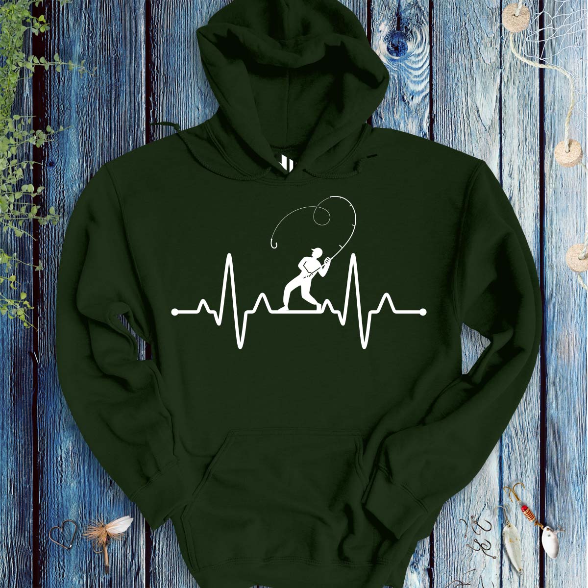 Fisherman's Heart Line Hoodie - FISH - ROOM LLC
