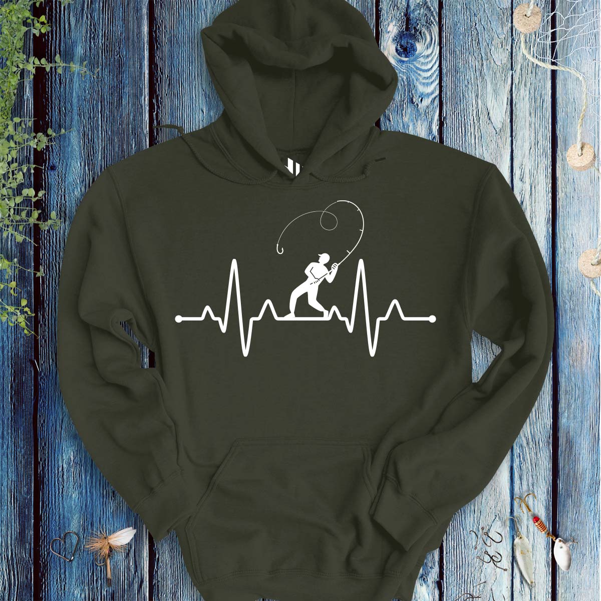 Fisherman's Heart Line Hoodie - FISH - ROOM LLC