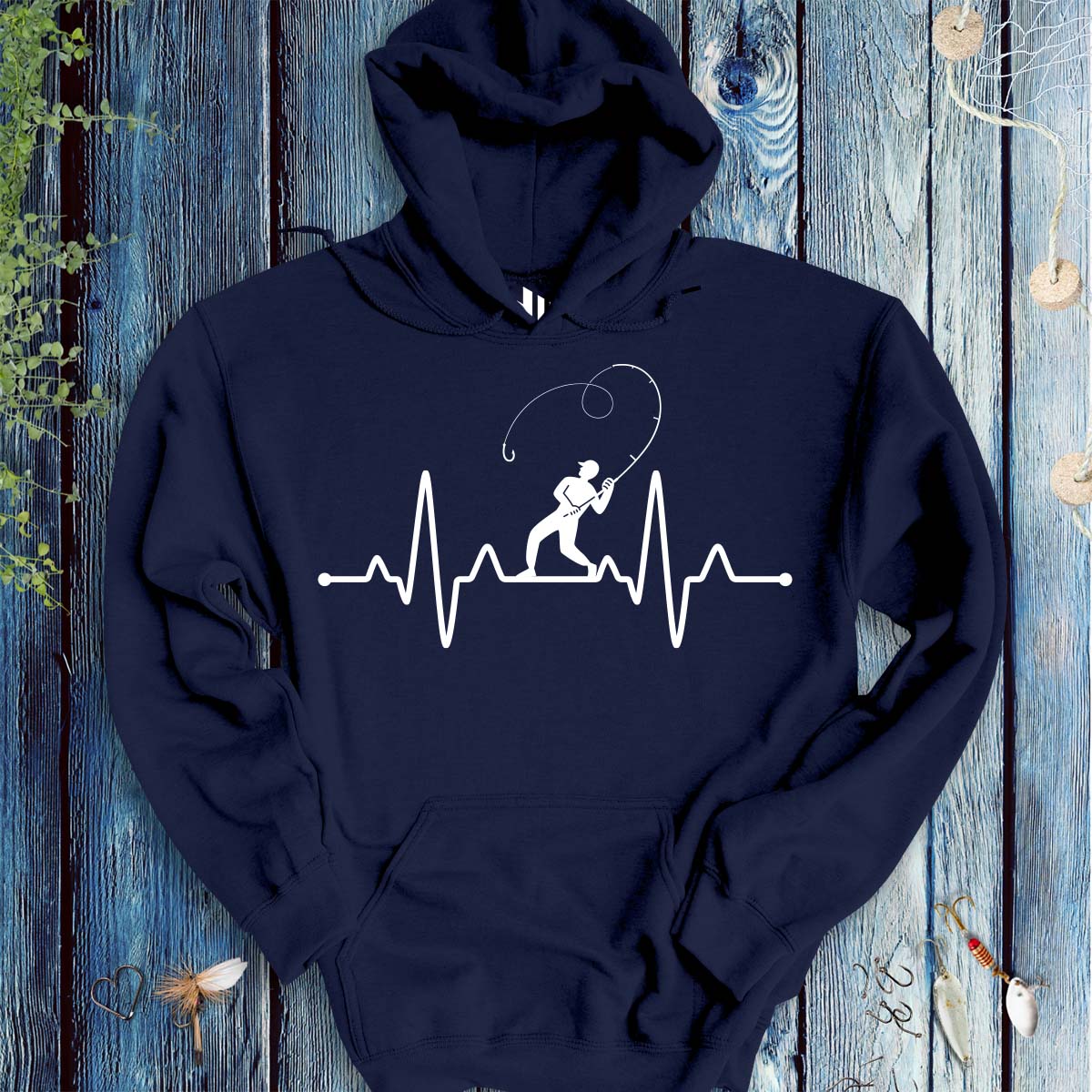Fisherman's Heart Line Hoodie - FISH - ROOM LLC