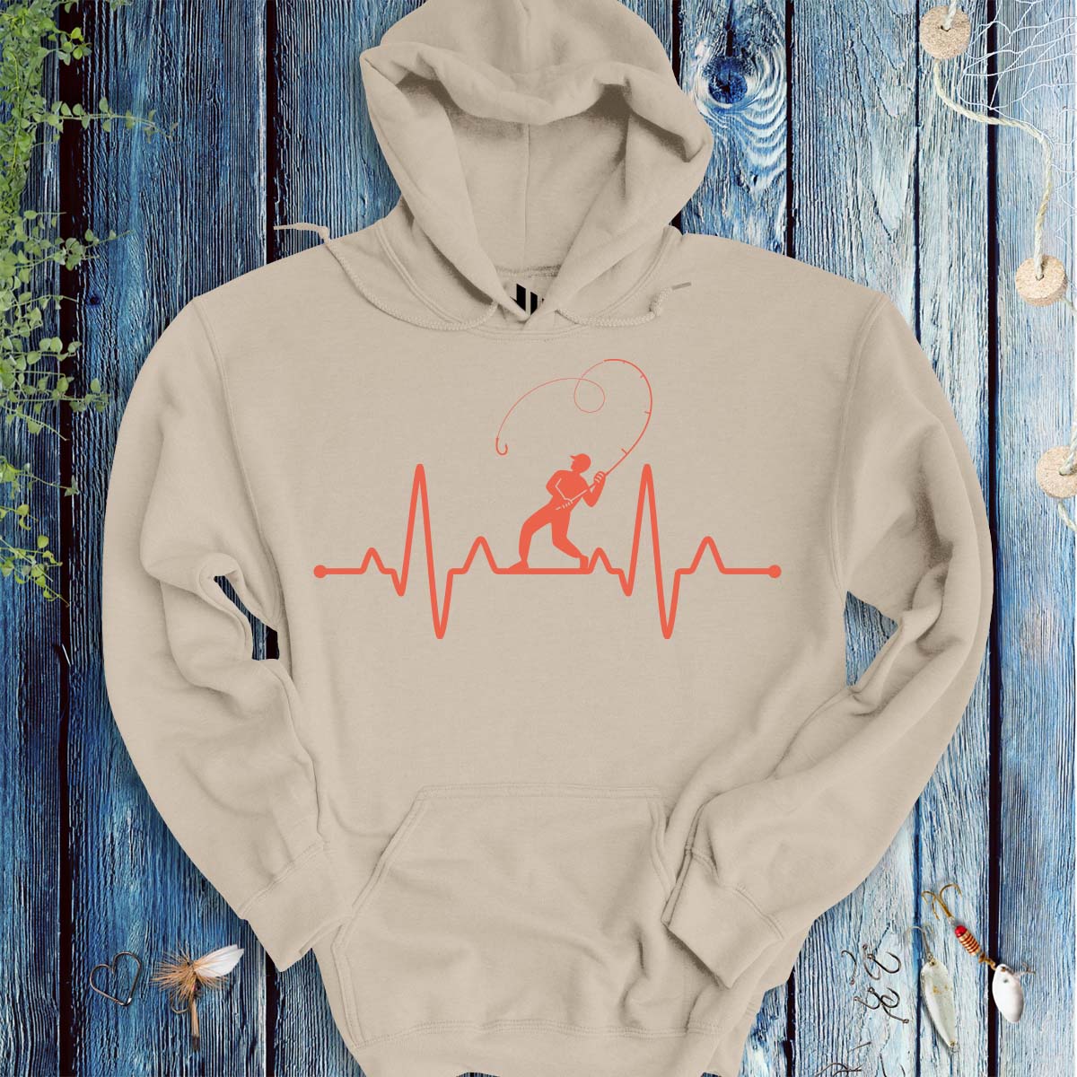 Fisherman's Heart Line Hoodie - FISH - ROOM LLC