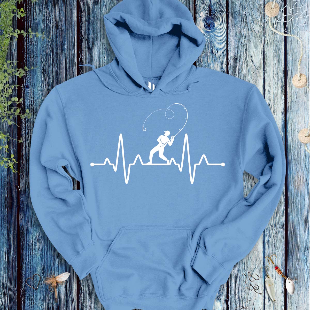 Fisherman's Heart Line Hoodie - FISH - ROOM LLC