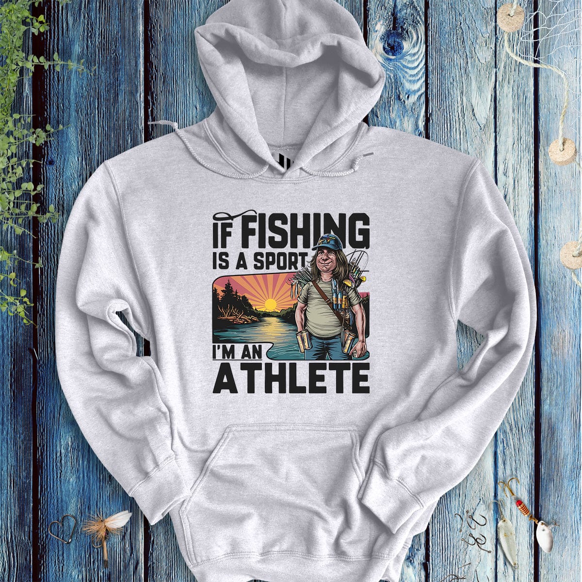 fish-room llc Hoodie Ash / S Fishing Athlete Hoodie