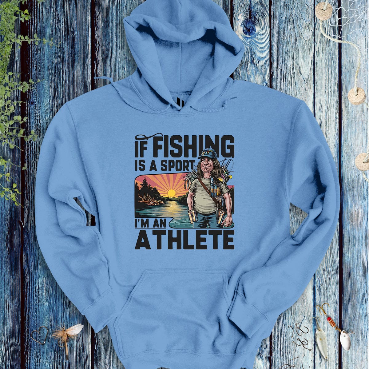 fish-room llc Hoodie Carolina blue / S Fishing Athlete Hoodie