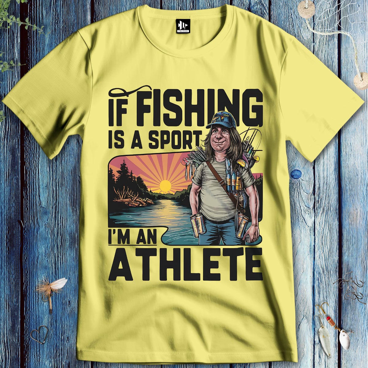 fish-room llc T-Shirt Cornsilk / S Fishing Athlete T-Shirt