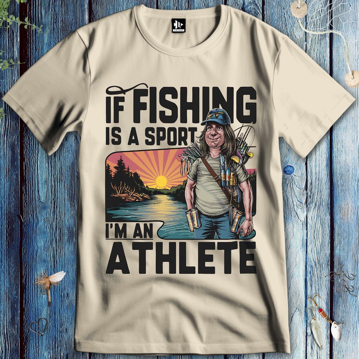 fish-room llc T-Shirt Sand / S Fishing Athlete T-Shirt