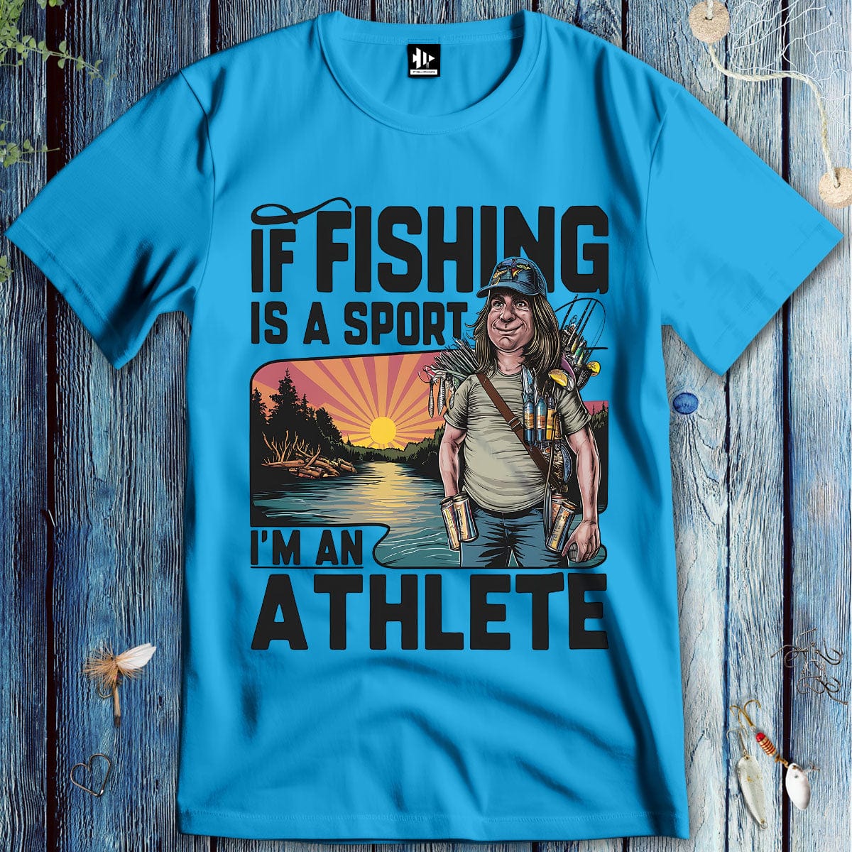 fish-room llc T-Shirt Sapphire / S Fishing Athlete T-Shirt