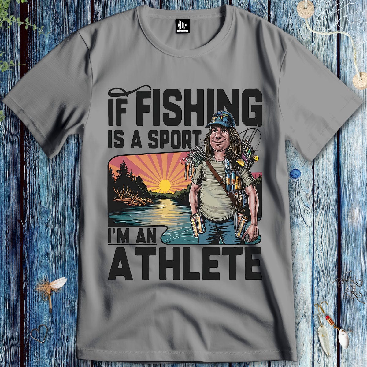 fish-room llc T-Shirt Sport Grey / S Fishing Athlete T-Shirt