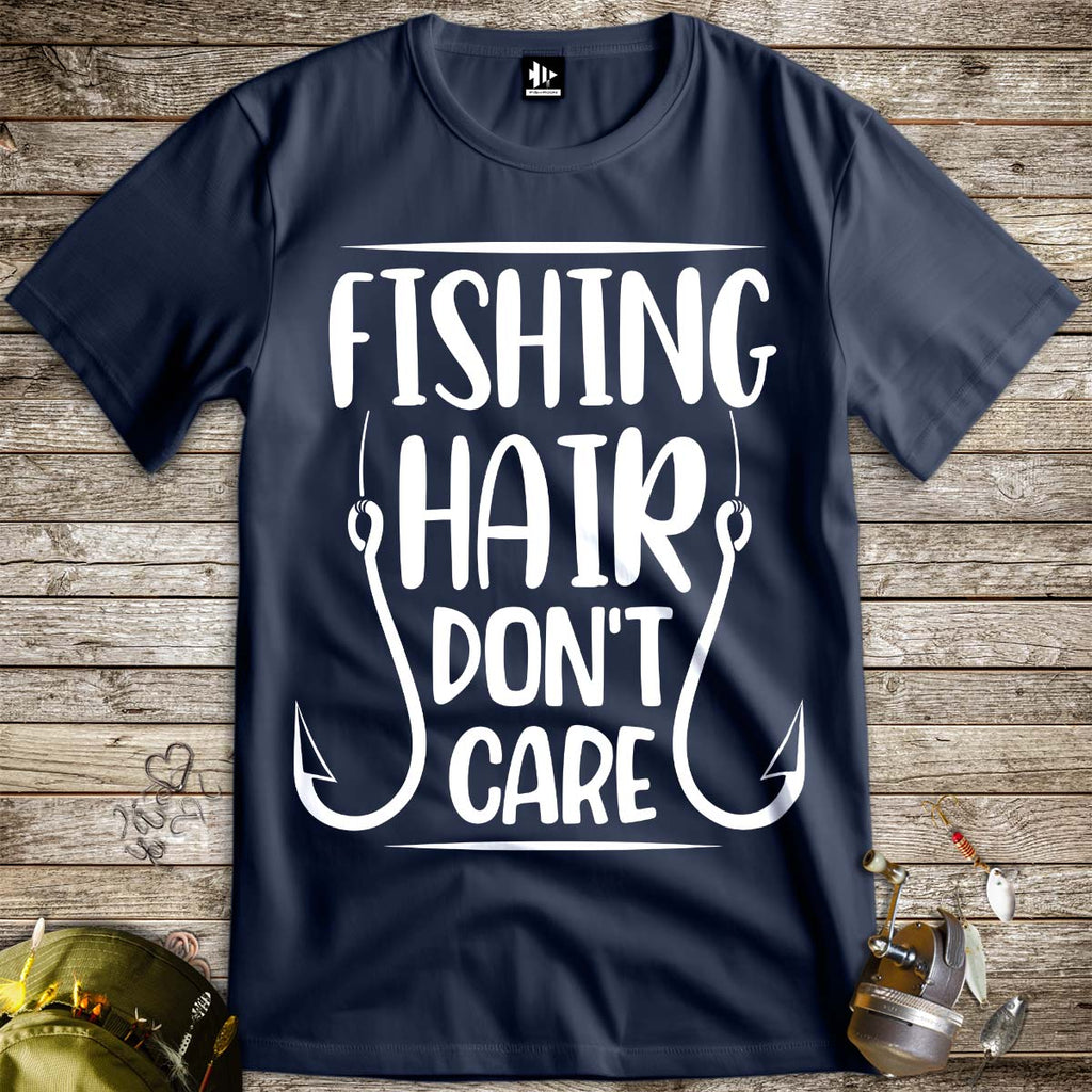 Fishing Hair Don't Care Tee - FISH - ROOM LLC