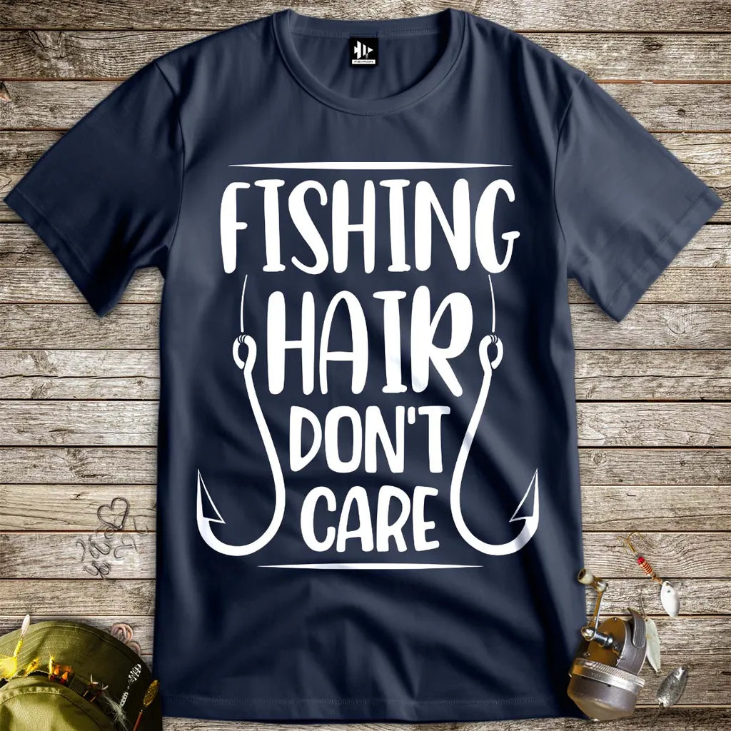Fishing Hair Don't Care Tee - FISH - ROOM LLC