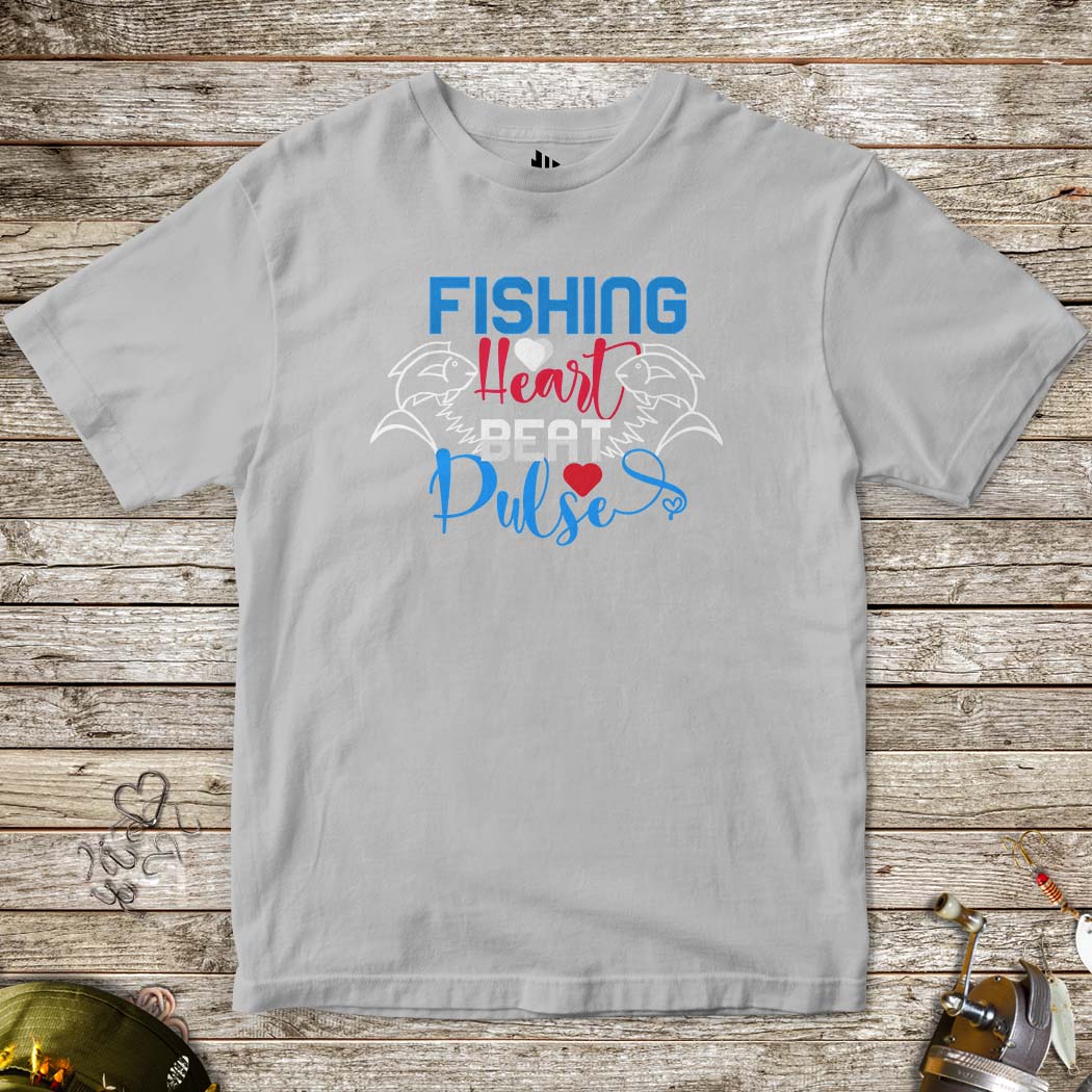 Fishing Heart Beat Pulse Tee for Kids - FISH - ROOM LLC