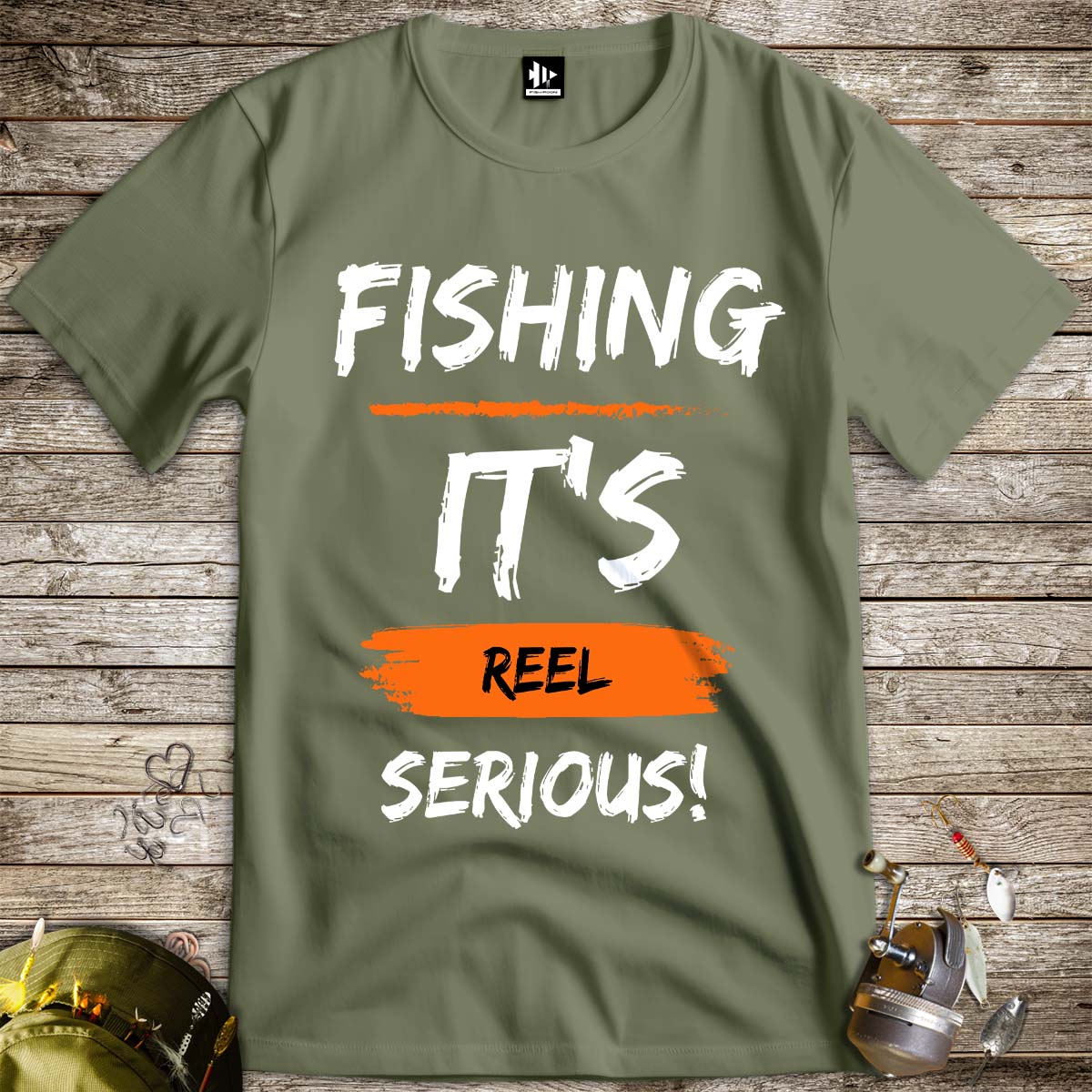 Fishing, it's reel serious! Tee - FISH - ROOM LLC