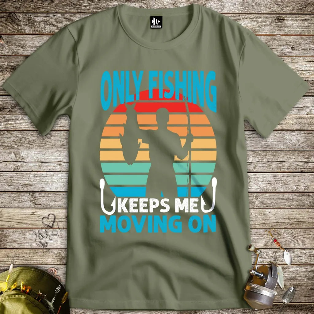Fishing Keep Me Moving Tee - FISH - ROOM LLC