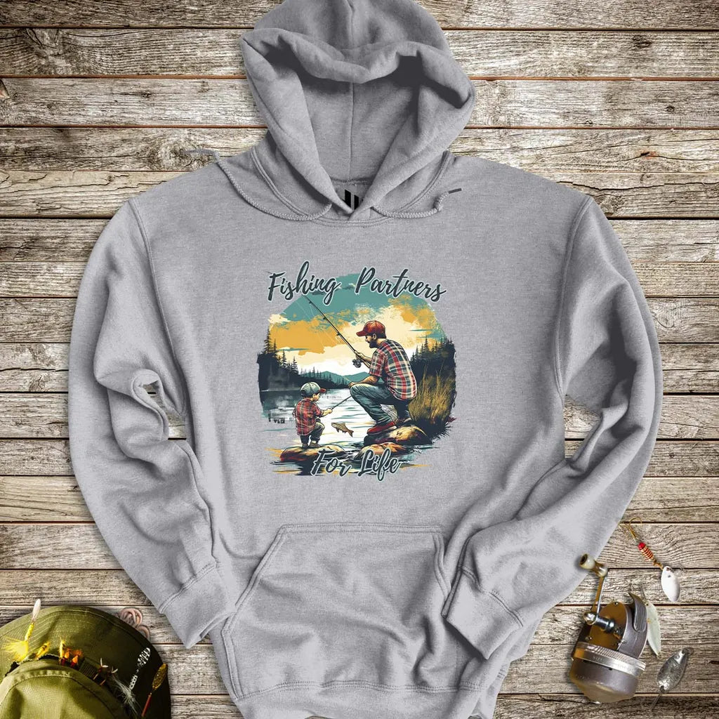 Fishing Partners for Life Hoodie - FISH - ROOM LLC