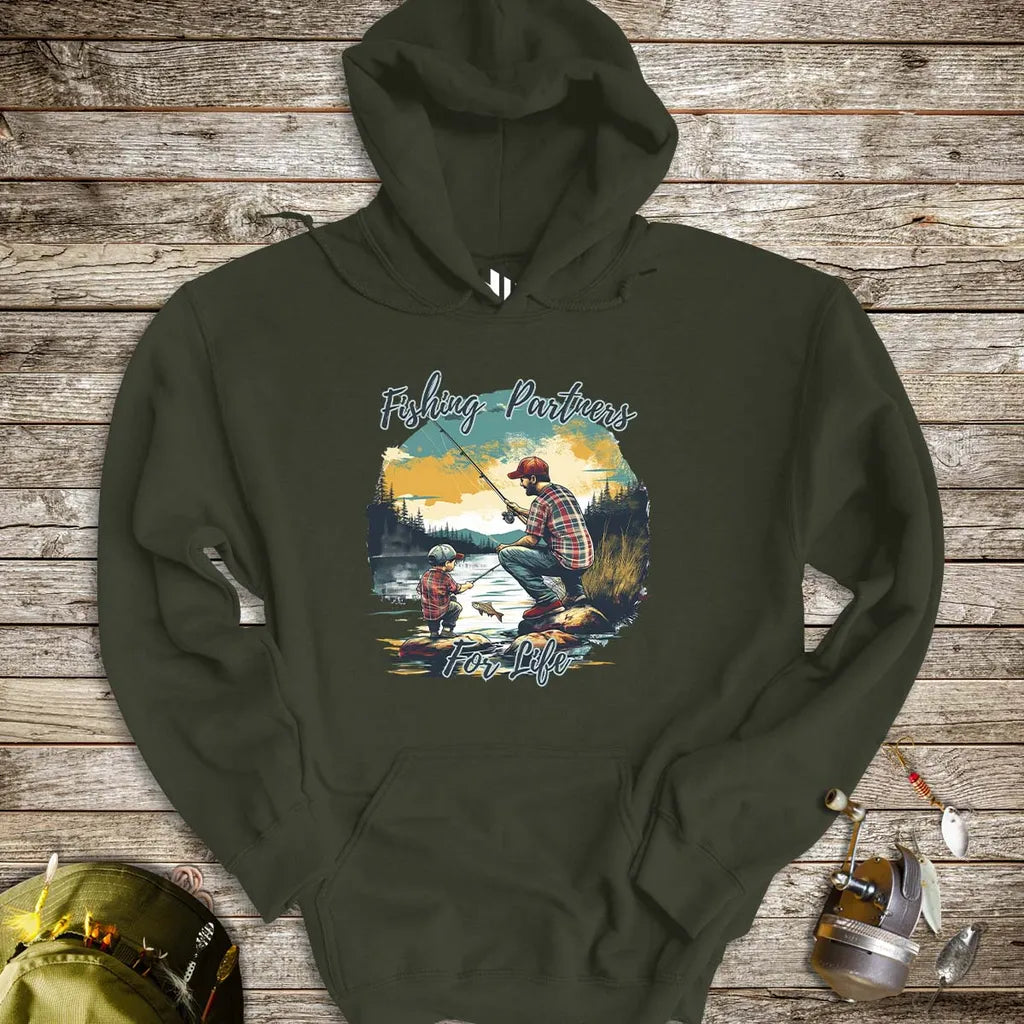 Fishing Partners for Life Hoodie - FISH - ROOM LLC