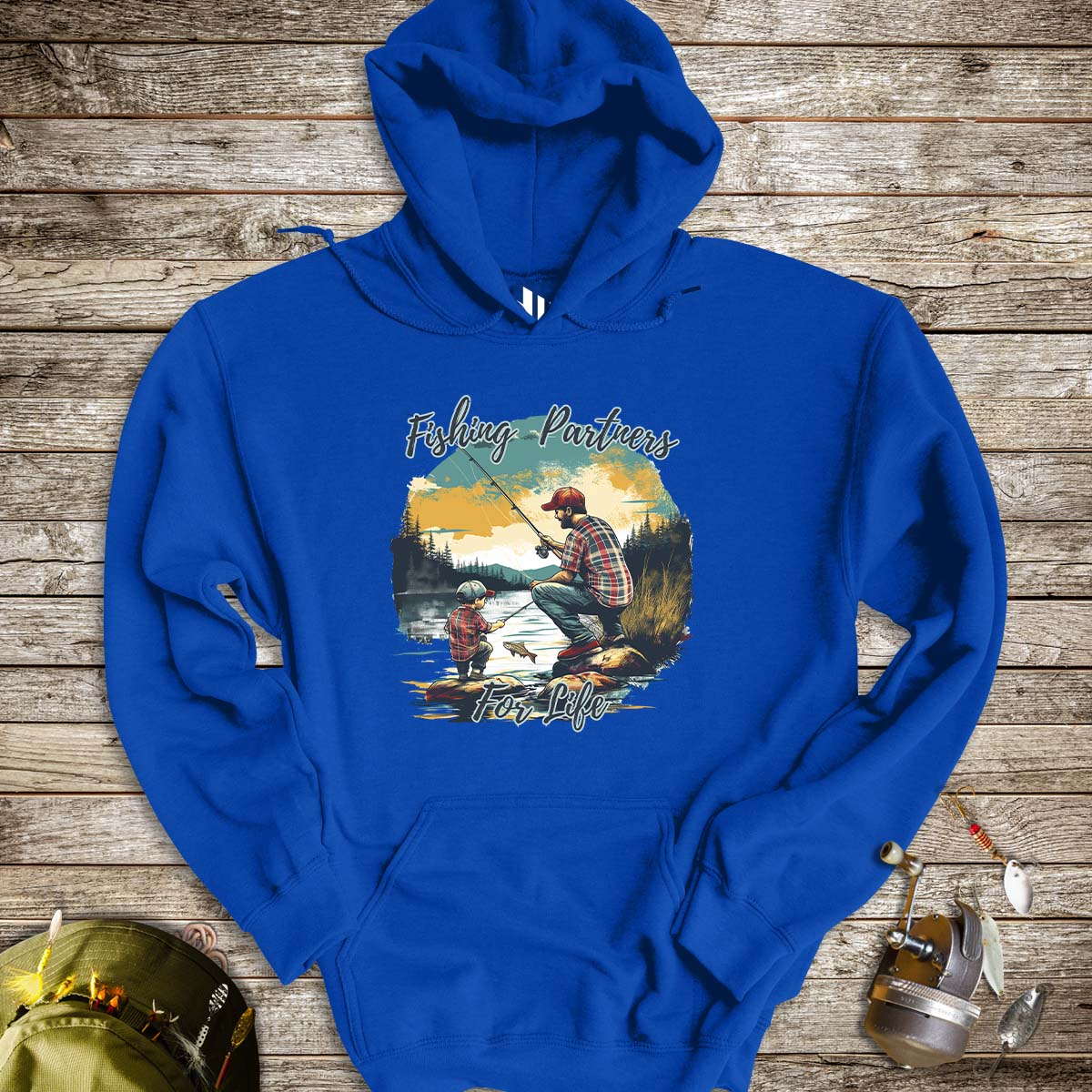 Fishing Partners for Life Hoodie - FISH - ROOM LLC