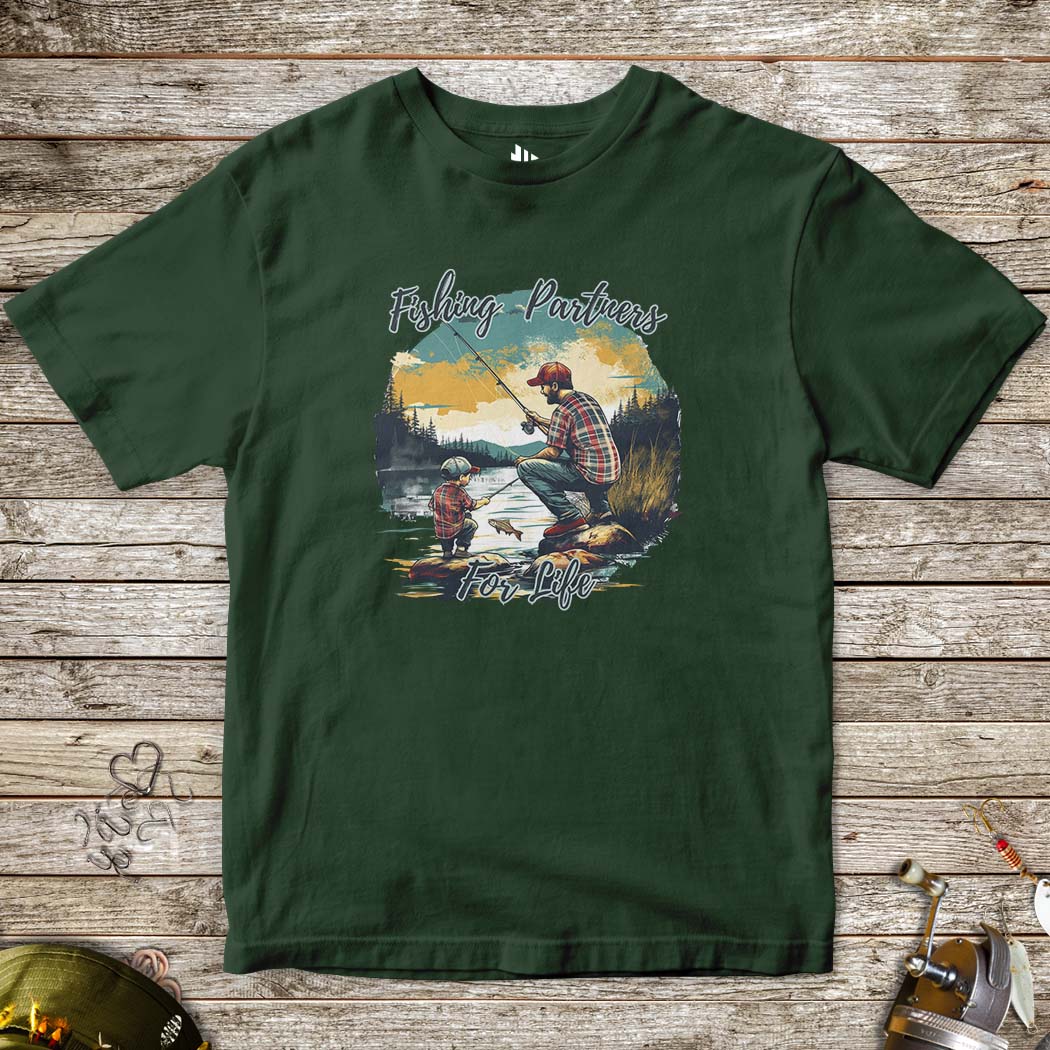 Fishing Partners for Life Tee for Kids - FISH - ROOM LLC