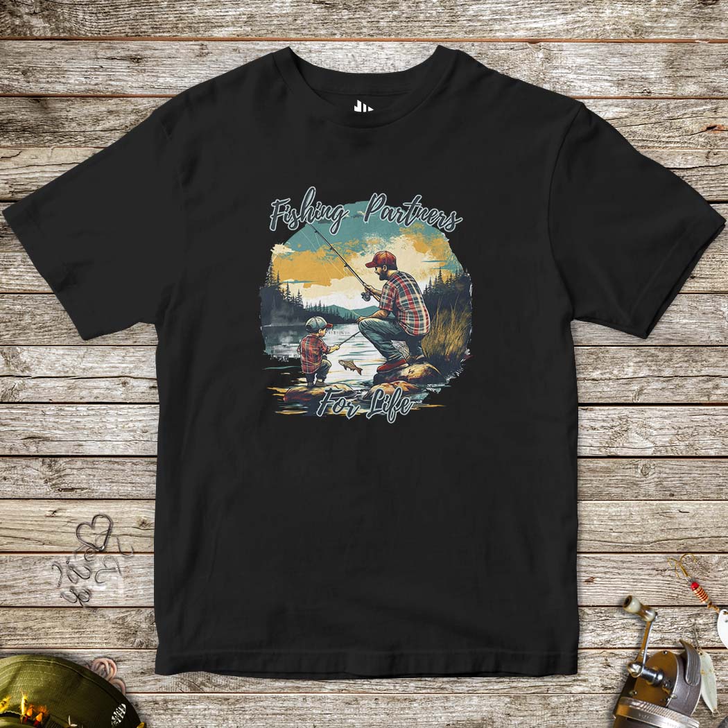 Fishing Partners for Life Tee for Kids - FISH - ROOM LLC