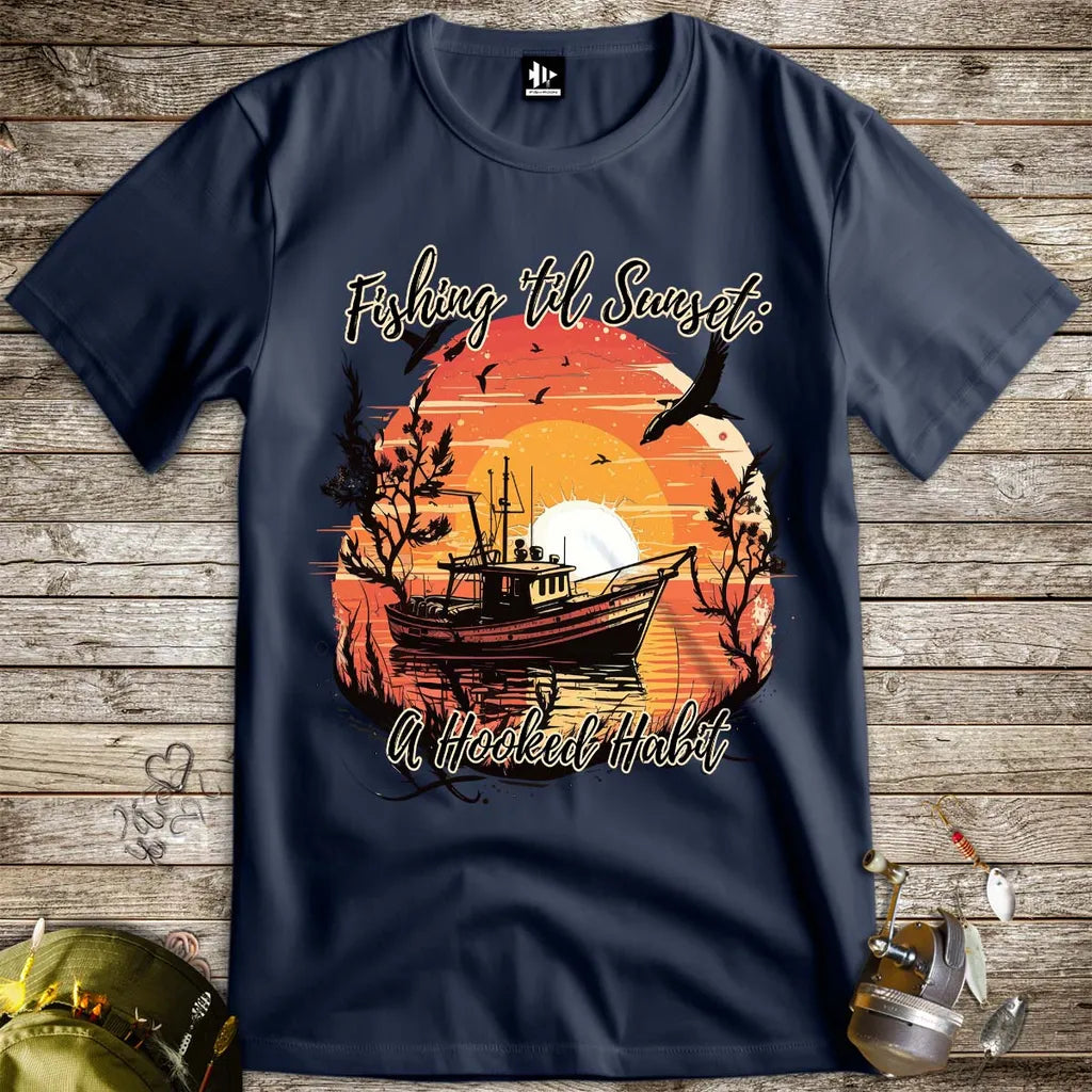 Fishing 'til Sunset Tee - FISH - ROOM LLC