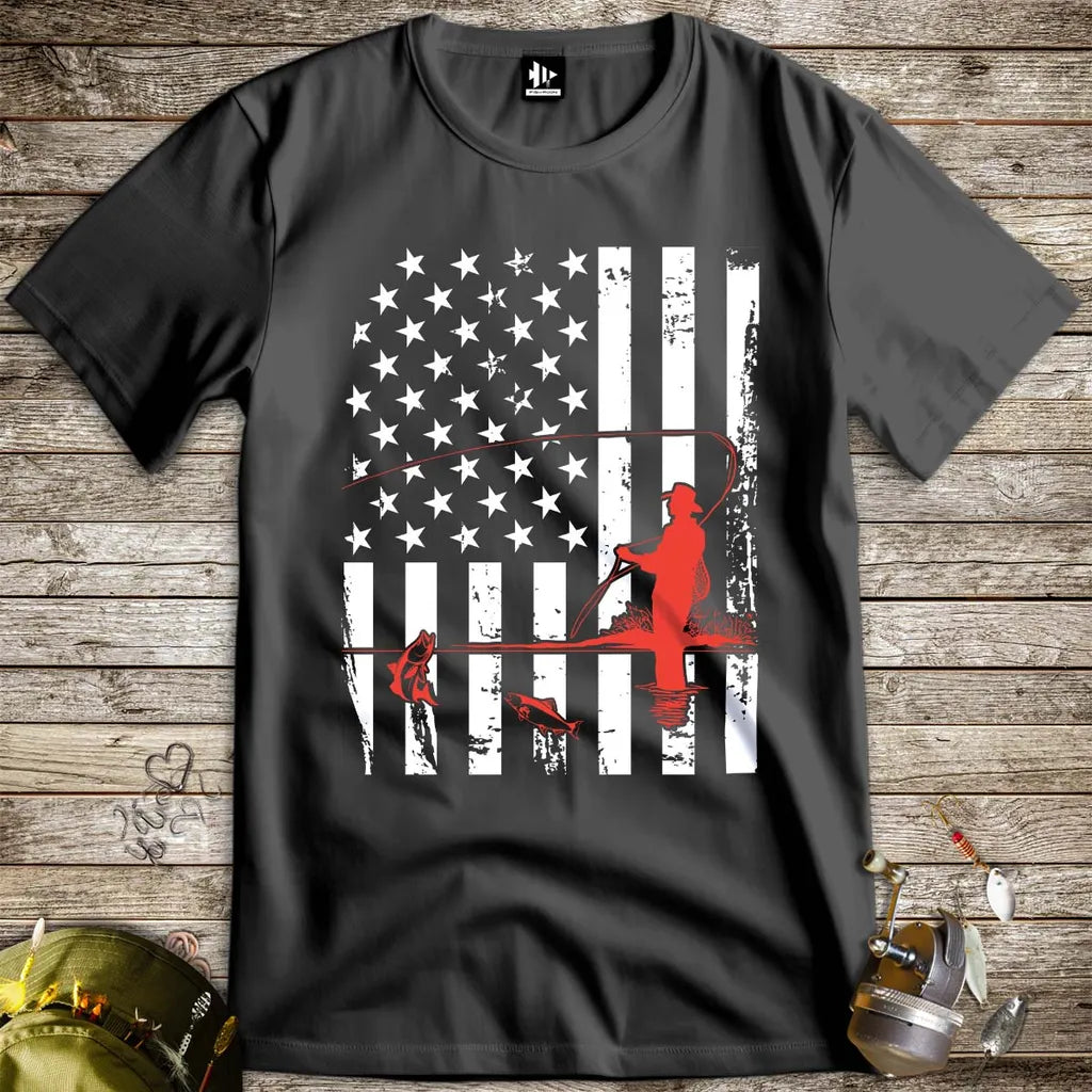 Fishing USA Tee - FISH - ROOM LLC