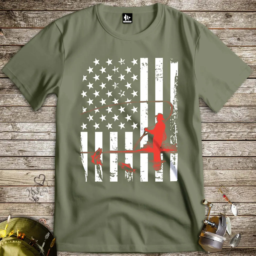 Fishing USA Tee - FISH - ROOM LLC