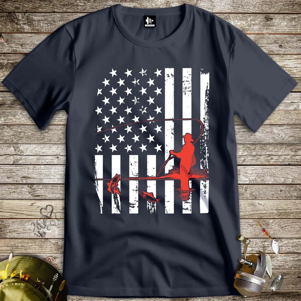 Fishing USA Tee - FISH - ROOM LLC
